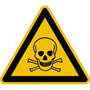 Warnschild Alu 200 mm giftige Stoffe