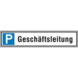 Parkplatzschild 520 x110 mm Alu, G-leit.