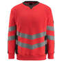 Sweatshirt Wigton 50126-932-22218 hi-vis rot-dunkelanthrazit