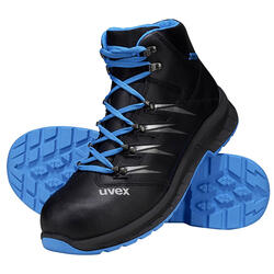 uvex 2 trend Stiefel S2 69357 blau-schwarz Weite 10