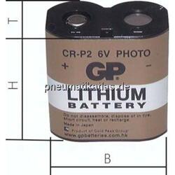 Batterie 35 x 19,5 x 36 mm (B x T x H) (CR-P2), 1 Stk., Lithium (Fotoapparate)