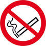 Verbotsschild Fol nachl Rauchen D 200 mm