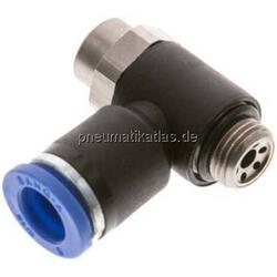 Winkel-Drosselrückschlag- ventil G 1/8"-8mm,abluftregeln