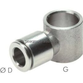 Steckanschluss, L-Ringstück G 1/4"-6mm, IQS-Edelstahl