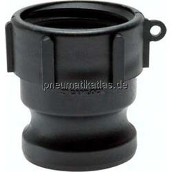 Kamlock-Stecker (A) S100 x 8 (IG), DN 25 (1"), f. IBC-Container