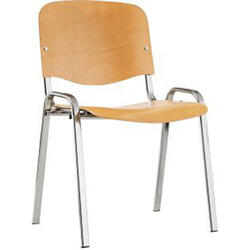Bes.-Stuhl ISO Holz schwarz/Buche