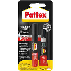 Pattex Sekundenkleber Plastik flüssig 2g/4ml