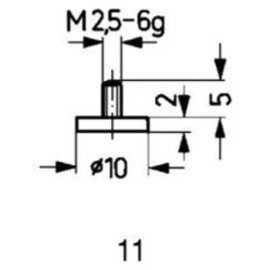 Messeinsatz HM Abb.11/10,0mm Käfer