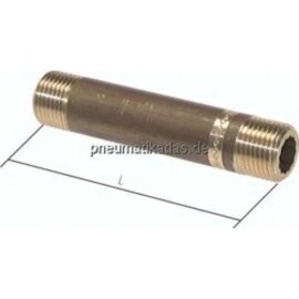 Rohrnippel G 1 1/4"-150mm, 16 bar Messing