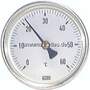 Bimetallthermometer, waage- recht D100/0 - 80°C/60mm