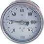 Bimetallthermometer, waage- recht D63/0 - 250°C/100mm