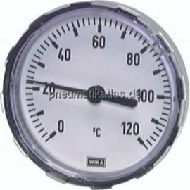 Bimetallthermometer, waage- recht D63/0 - 60°C/40mm