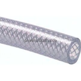 PVC-Gewebeschlauch 9 (3/8")x15 ,0mm, transparent, 25 mtr. Rol
