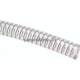 PVC-Saug-Druck-Schlauch mit Stahlspirale 12x2,8mm