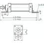 ISO 15552-Fußwinkel 40 mm, Stahl verzinkt