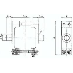 ISO 15552-Mittenschwenk- befestigung 40 mm (XL)
