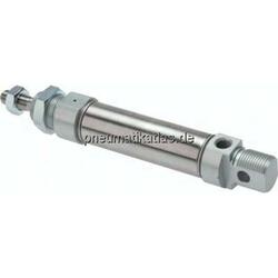 ISO 6432-Zylinder, einfachwir- kend, Kolben Ø 20 mm, Hub 10mm
