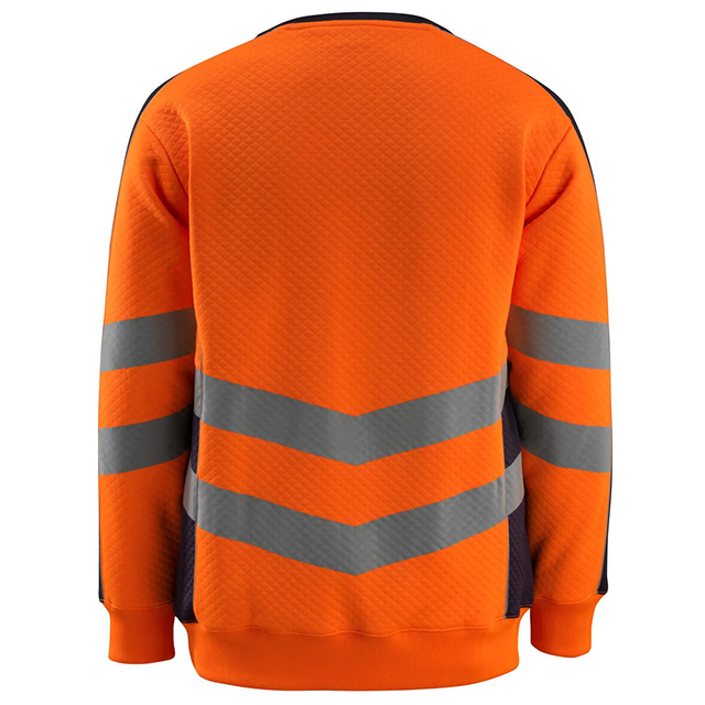 Sweatshirt Wigton 50126-932-14010 hi-vis orange-schwarzblau