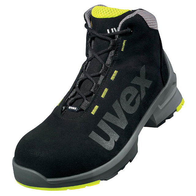 uvex 1 Stiefel S2 85450 schwarz-gelb Weite 14