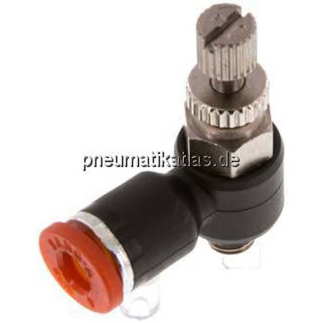 Winkel-Drosselrückschlag- ventil M 5-4mm,zuluftregelnd (