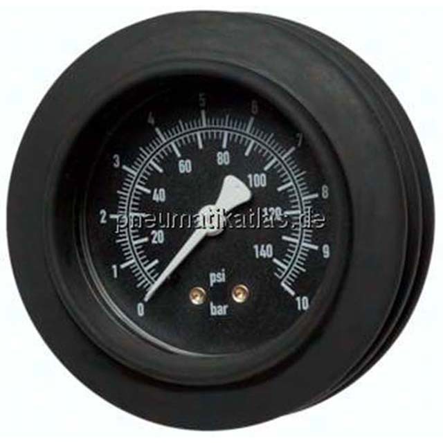 Manometer f. HRF 80mm, 0 - 12 bar / 0 - 170 psi, G 1/4
