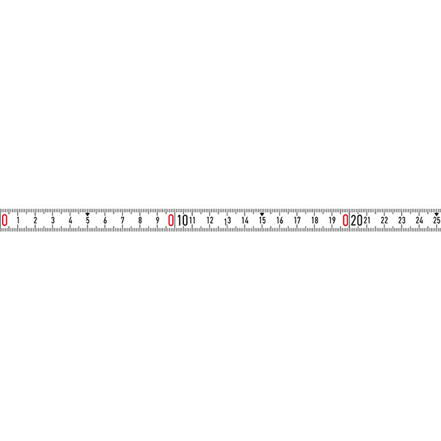 Bandmaß weiß 2mx13mm selbstklebend RNL-SK BMI