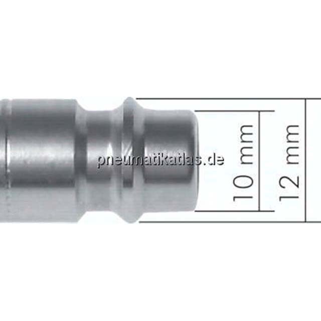 Schott-Kupplungsdose (NW7,2) 8mm Schlauch, Messing