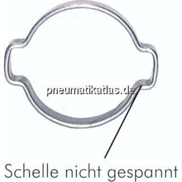 2-Ohr-Schlauchschelle 35 - 40mm, 1.4307 (W4)