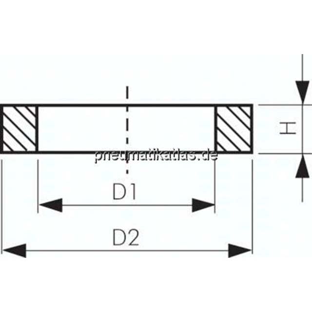 Dichtring (DIN 7603 A), Aluminium,für Gewinde G 1/2