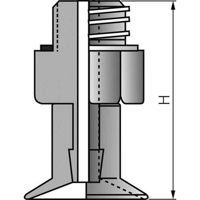 Flachsauger, P-Serie, 16,5x0, 5mm, Silikon (transparent)