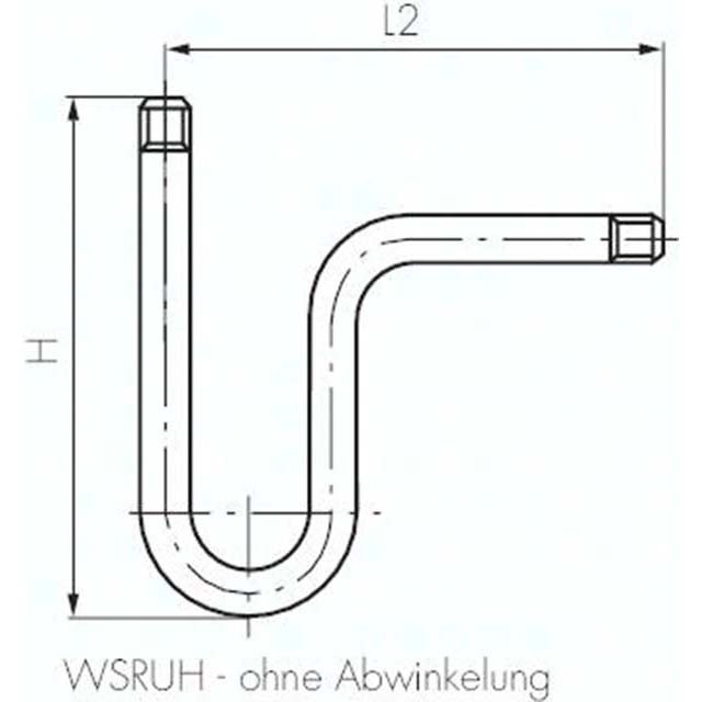 Wassersackrohr U-Form(ST 35.8) G 1/2
