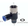 Winkel-Steckanschluss, I/A R 1/4"-6mm, IQS-Standard