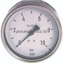 Manometer waagerecht (CrNi/Ms) , 100mm, 0 - 2,5 bar