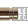 Kupplungsdose (NW15) 25mm Schlauch, MS vernickelt