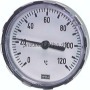 Bimetallthermometer, waage- recht D80/0 - 60°C/40mm