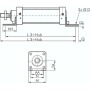 ISO 15552-Fußwinkel 250 mm, Stahl verzinkt